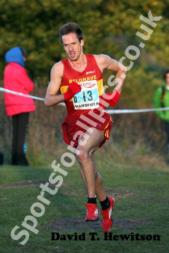 Belgrave on their way to winning the senior mens 2012 National Cross Country Relay Championships.